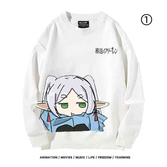 高級感 個性的なデザイン ラウンドネックスウェット-A1920