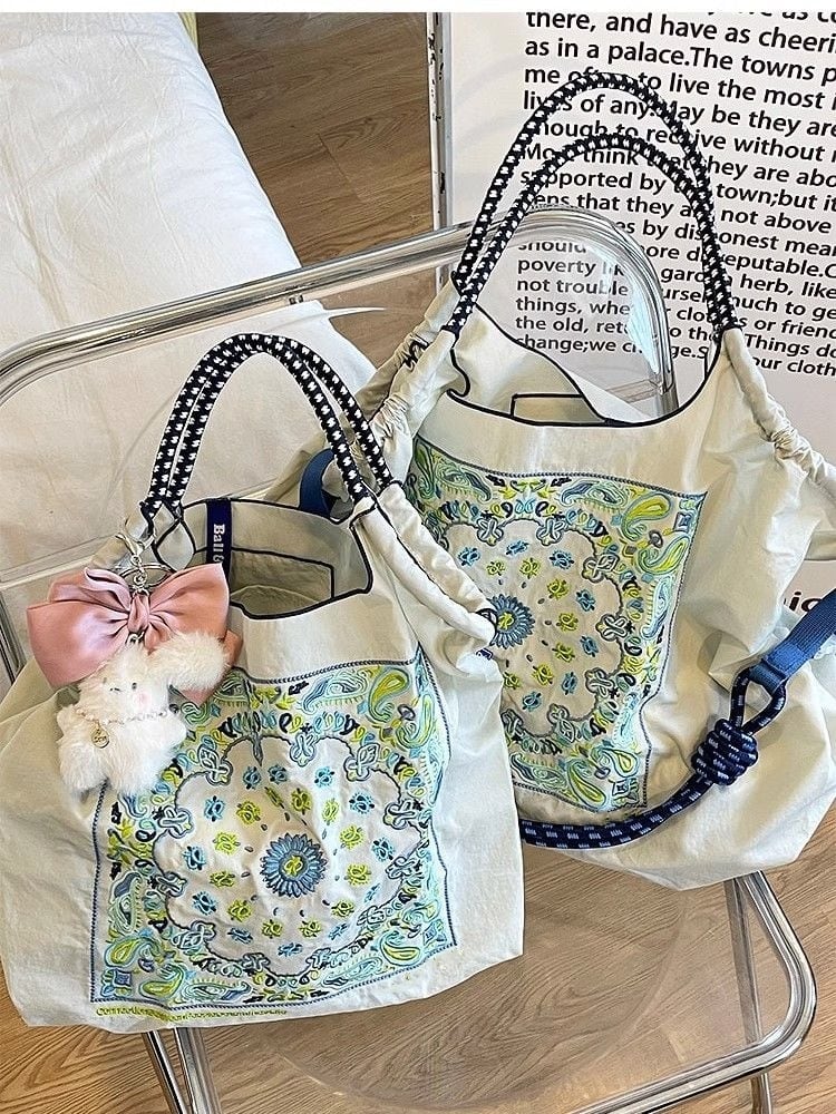 大好評 刺繍プリント 環境保護バッグ ショッピングバッグins-5734