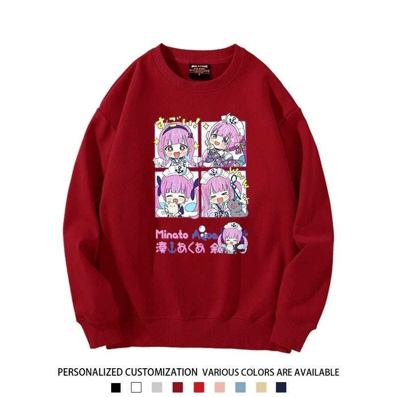 【裹起毛あり】話題沸騰中 ラウンドネックスウェット-A1997