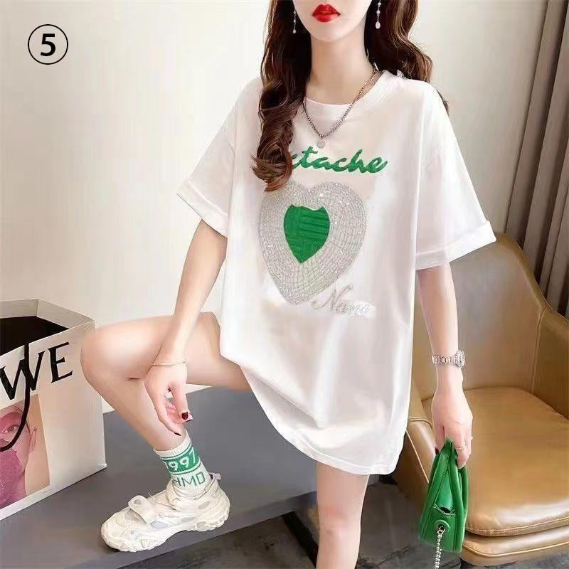 話題沸騰中 スウィート ファッション プリント 半袖Tシャツins-8517