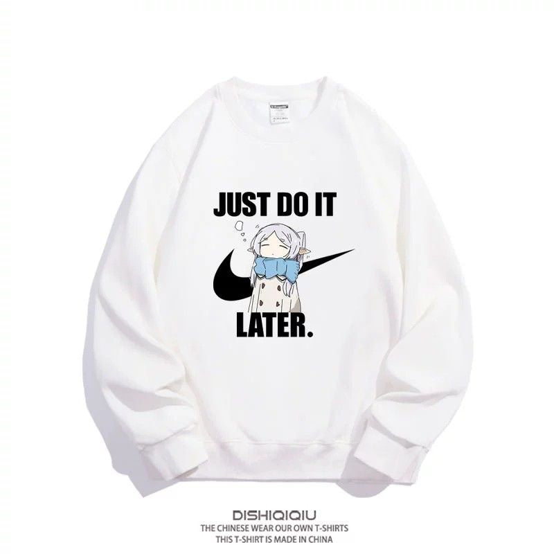 【裹起毛あり】質感のいい 葬送のフリーレン キャラクター ラウンドネックスウェット-A2005