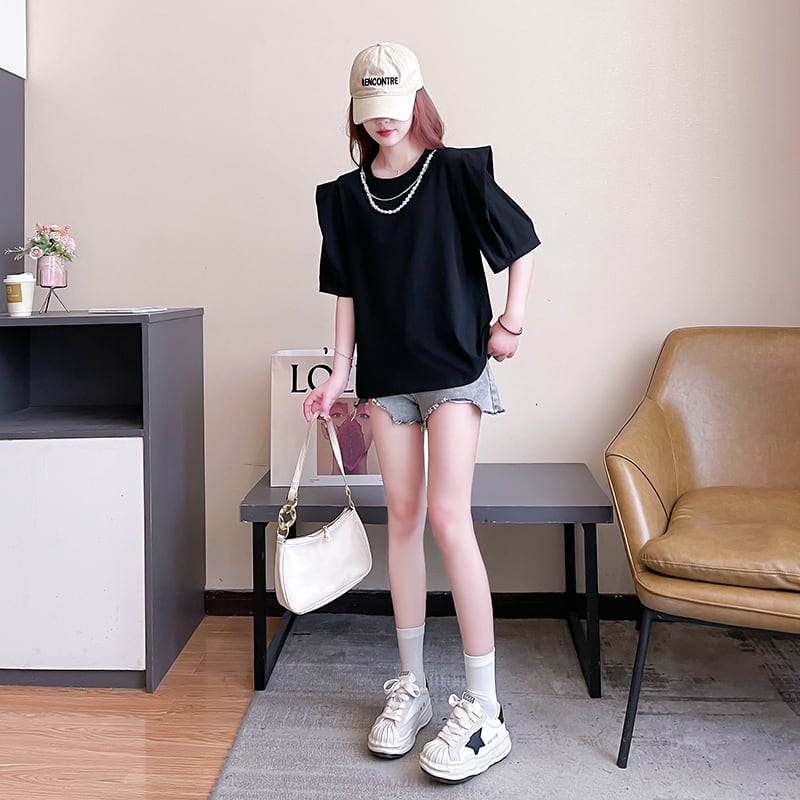 売り切れ必至 個性派 簡潔 ファッション 全3色 半袖Tシャツins-8514