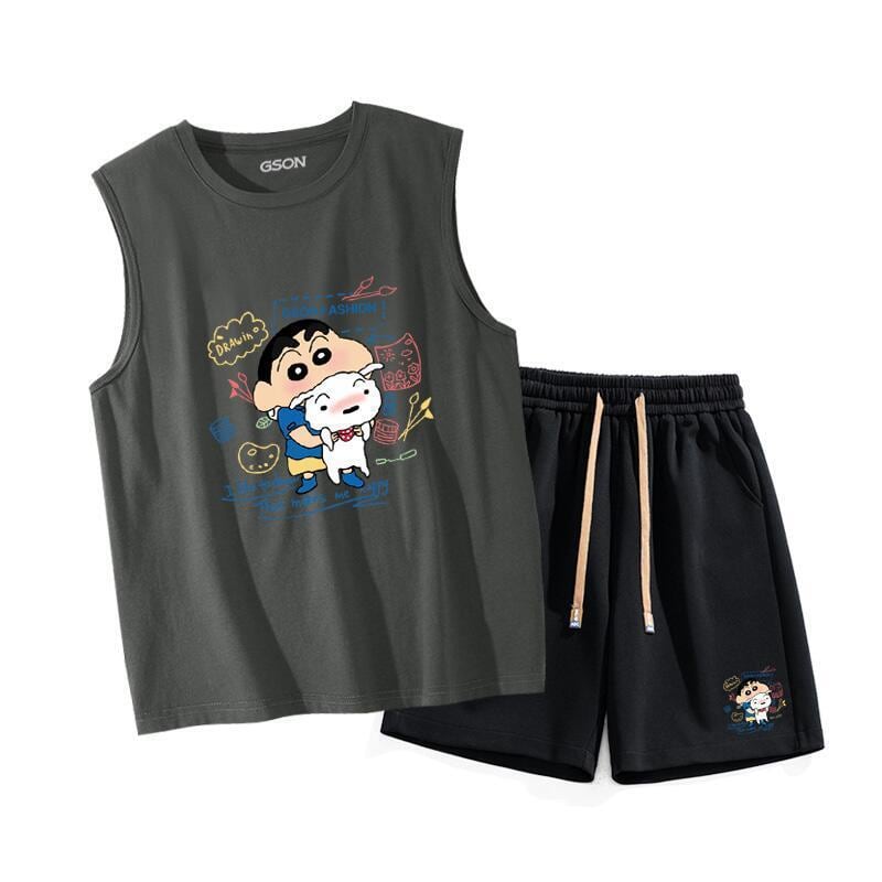 【半額!期間限定!!】売れ筋 ファッション男女兼用 Tシャツⅹパンツセット全6色ins-6675