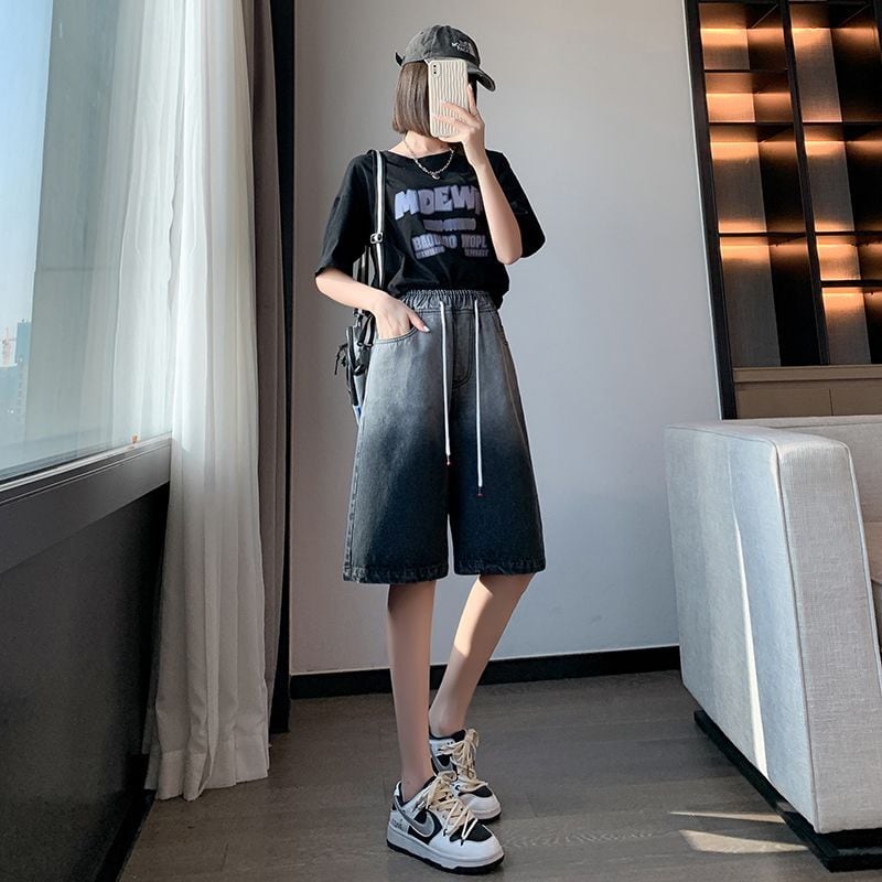 絶対欲しい ゆったり感アップ オシャレ度満点 ディップダイ デニム パンツins-8303