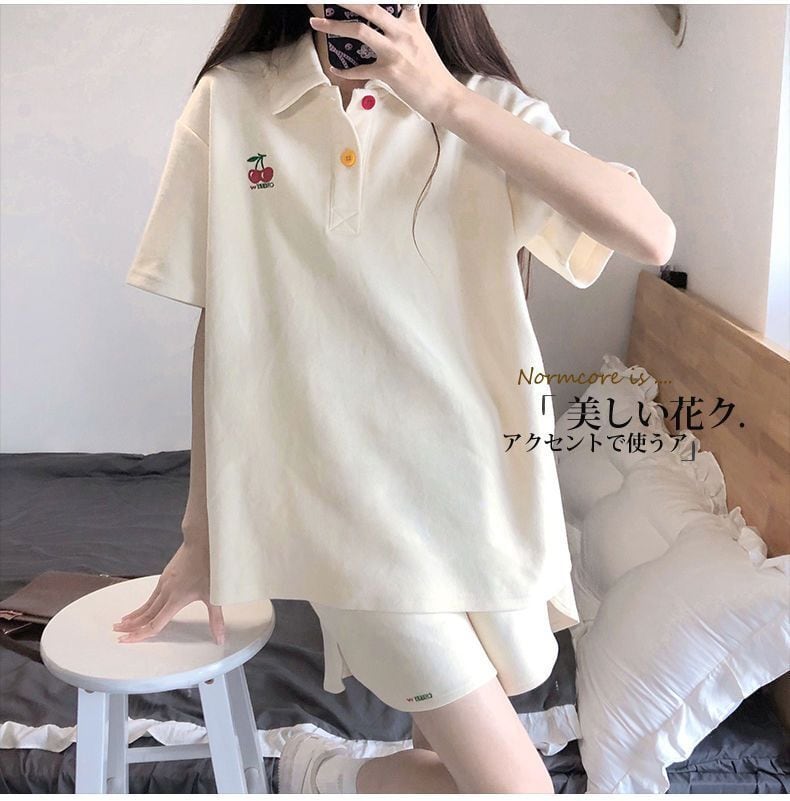 おすすめ カジュアル 半袖Tシャツ ショートパンツ セットアップ ins-8660
