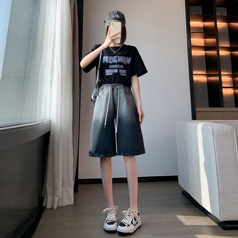 絶対欲しい ゆったり感アップ オシャレ度満点 ディップダイ デニム パンツins-8303