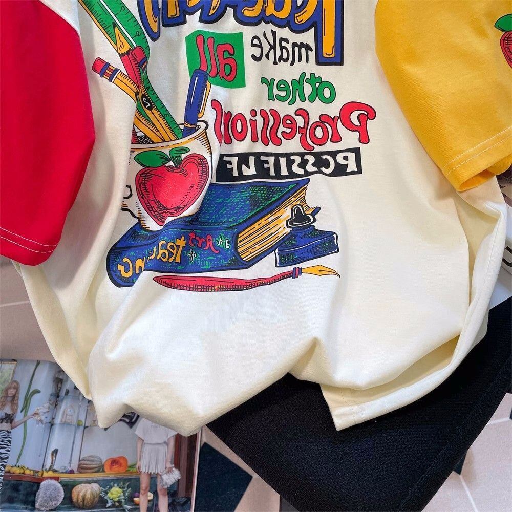 【半額!期間限定!!】カジュアル キュート ルーズ Tシャツins-6611