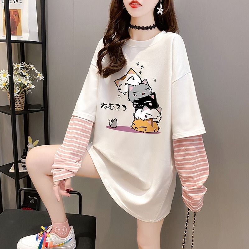 今季マストバイ カジュアル ファッション スウィートTシャツins-6507