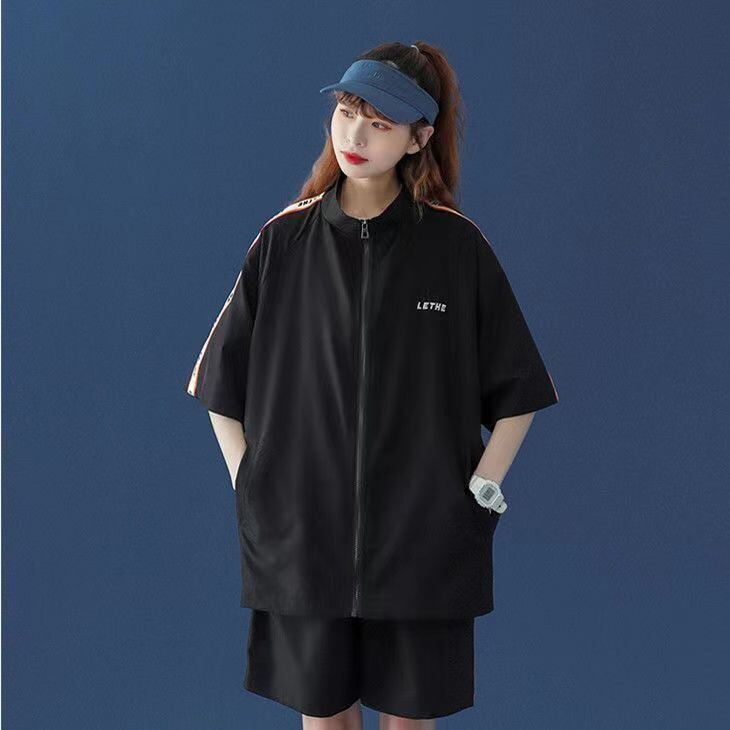 着回し力抜群 絶対流行 カジュアル 半袖Tシャツⅹパンツセットins-8191