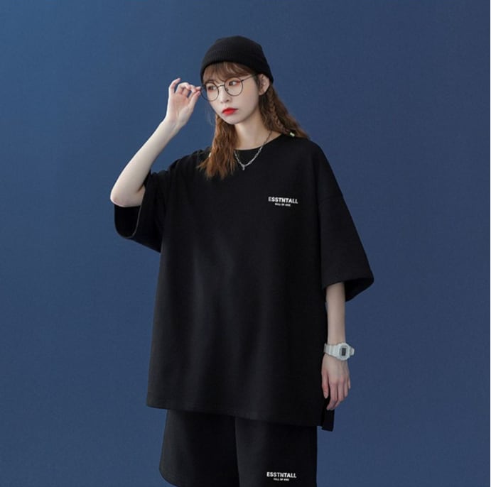【半額セール】早い者勝ち 男女兼用 半袖Tシャツⅹパンツセット全4色ins-6549