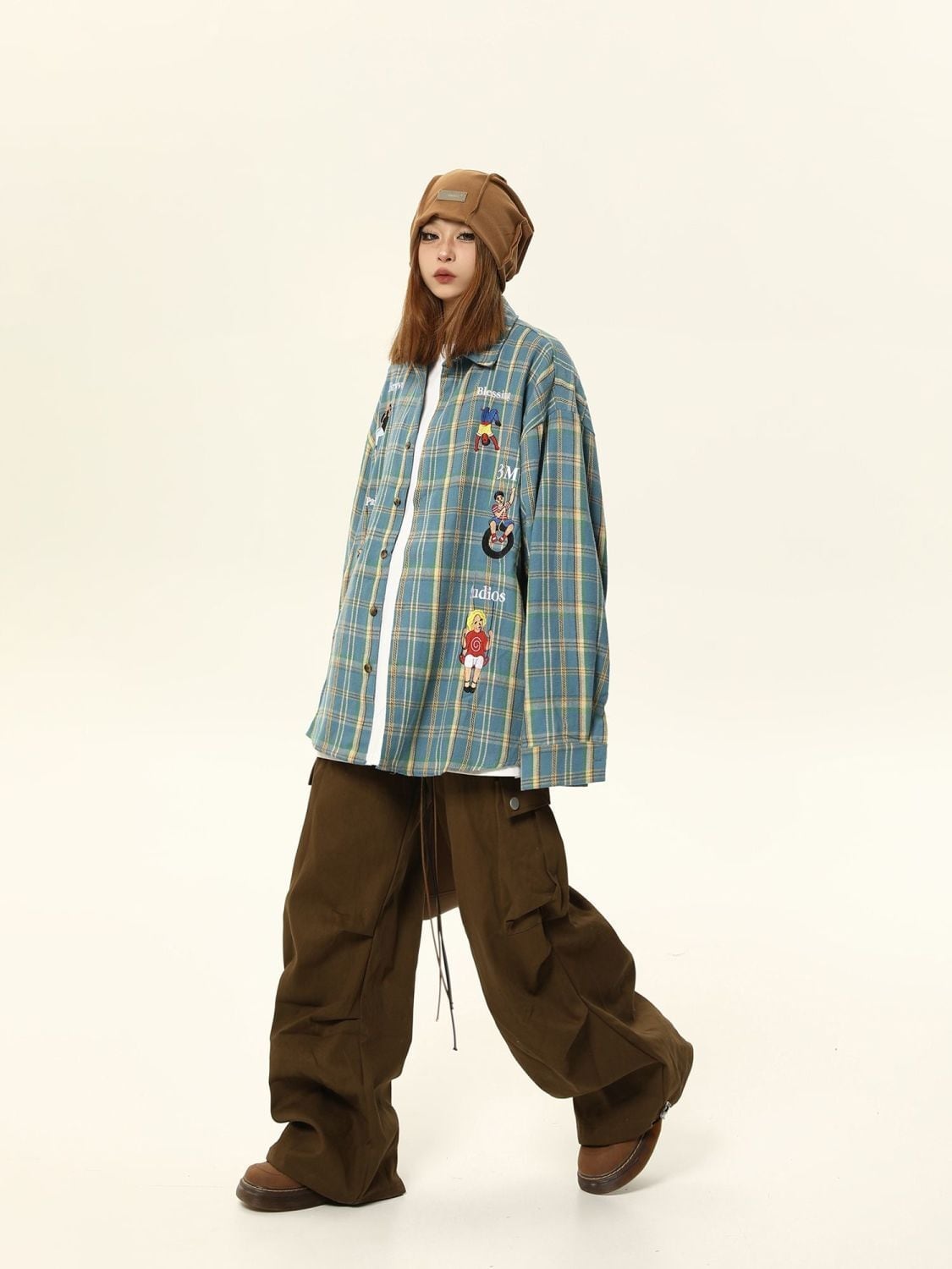 大活躍 ファッション 個性派 シャツins-6520