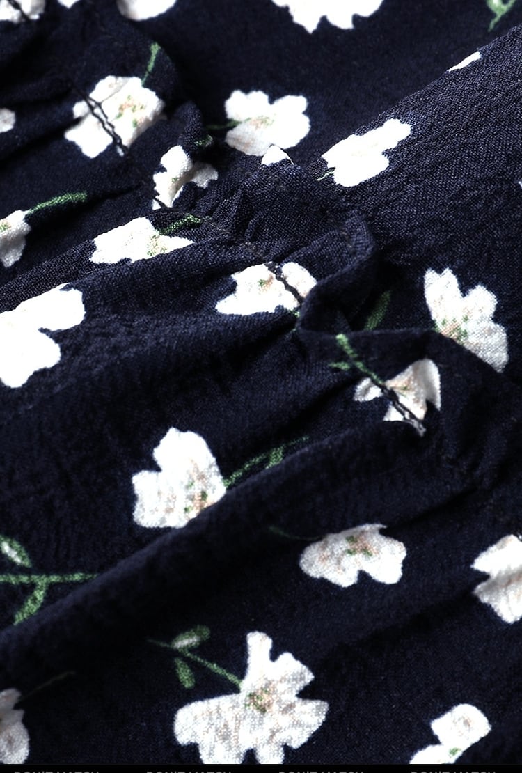 売り切れ必至 スウィート レイヤード風 花柄 半袖ワンピースins-8328