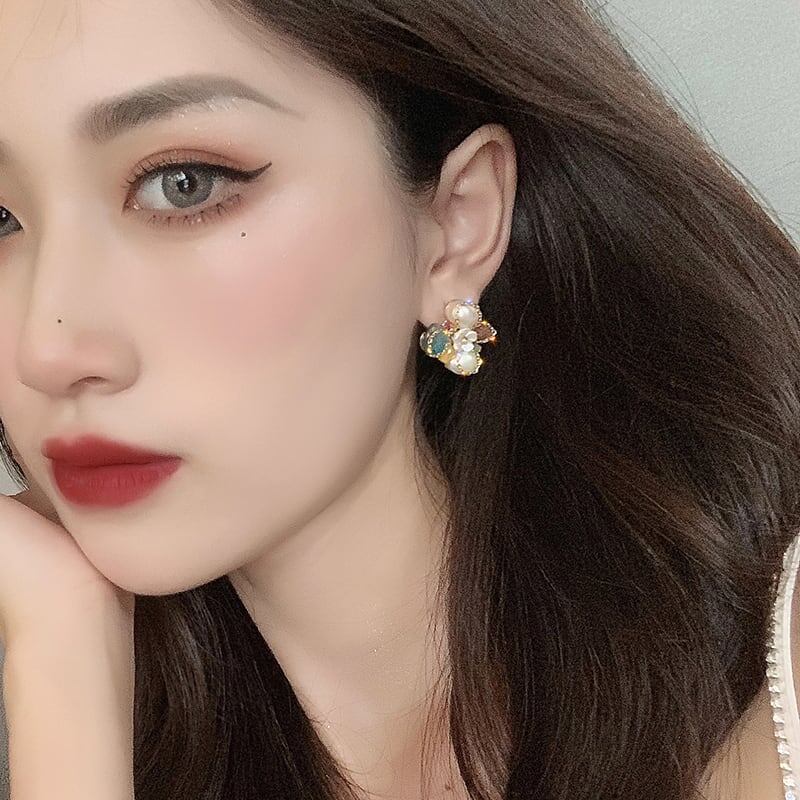 高級感溢れる 美人度アップ ファッション ピアス アクセサリー<ins-3340>