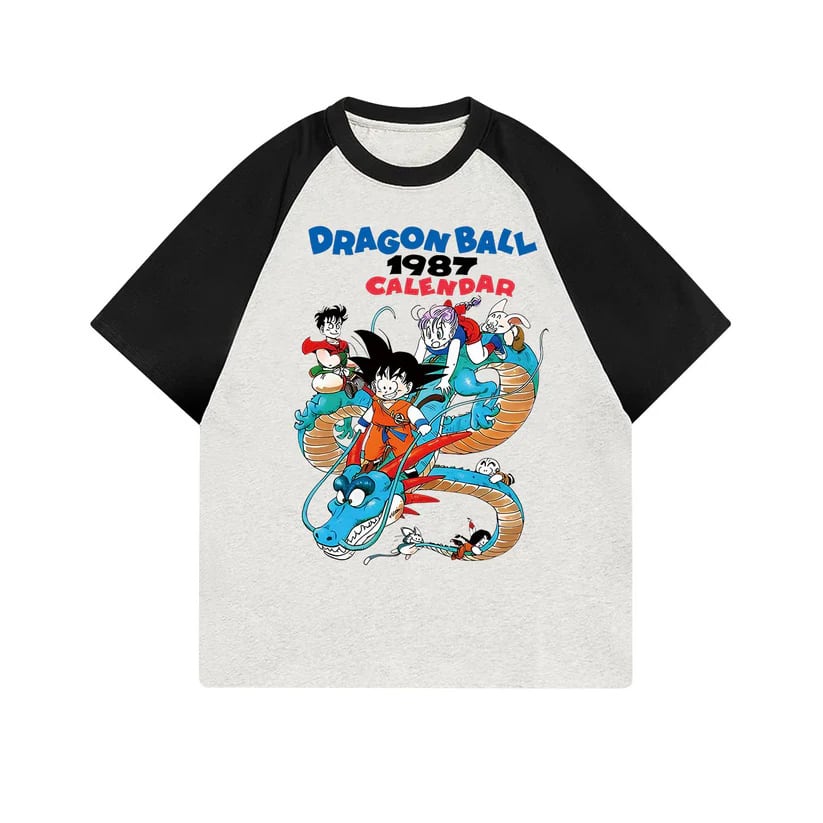絶対流行 カジュアル プリント 切り替え 半袖Tシャツ 全2色ins-6680