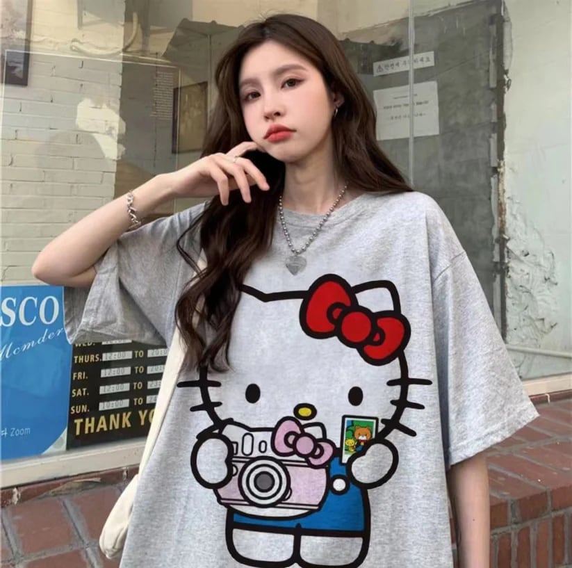 激安セール 絶対欲しい カジュアル スウィート キュート プリント 全2色 半袖Tシャツins-6678