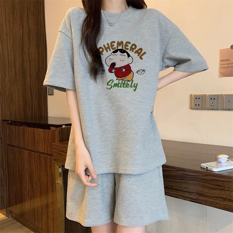 早い者勝ち 大好評 カジュアル キュート 半袖Tシャツⅹパンツセットins-6550