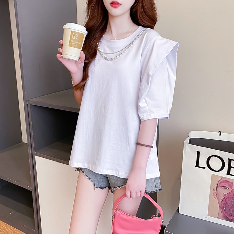 売り切れ必至 個性派 簡潔 ファッション 全3色 半袖Tシャツins-8514