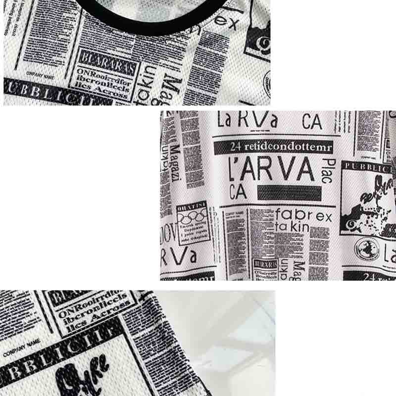 オシャレ度満点 一目惚れ プリント 切り替え ワンピース Tシャツ カットソーins-3122