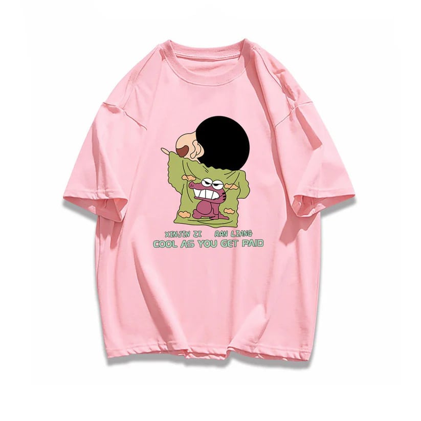 売り切れ必至 大人可愛い カジュアル プリント 全6色Tシャツins-6682