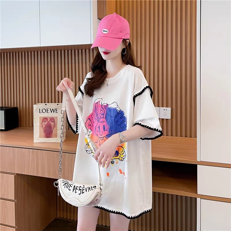 売り切れ必至 着心地抜群 ファッション プリント 半袖 Tシャツins-8336