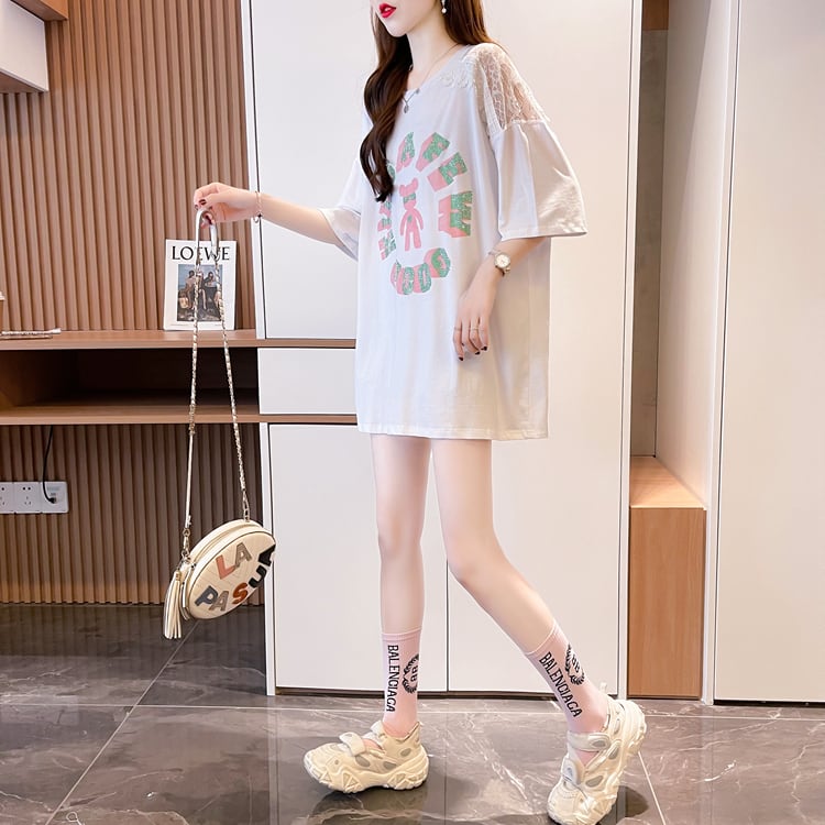 【半額!期間限定!!】美人度アップ ファッション スウィート 半袖シャツins-6632