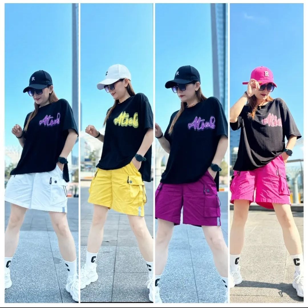 おすすめ 今季マストバイ ファッション 半袖Tシャツⅹパンツセット全4色ins-8568