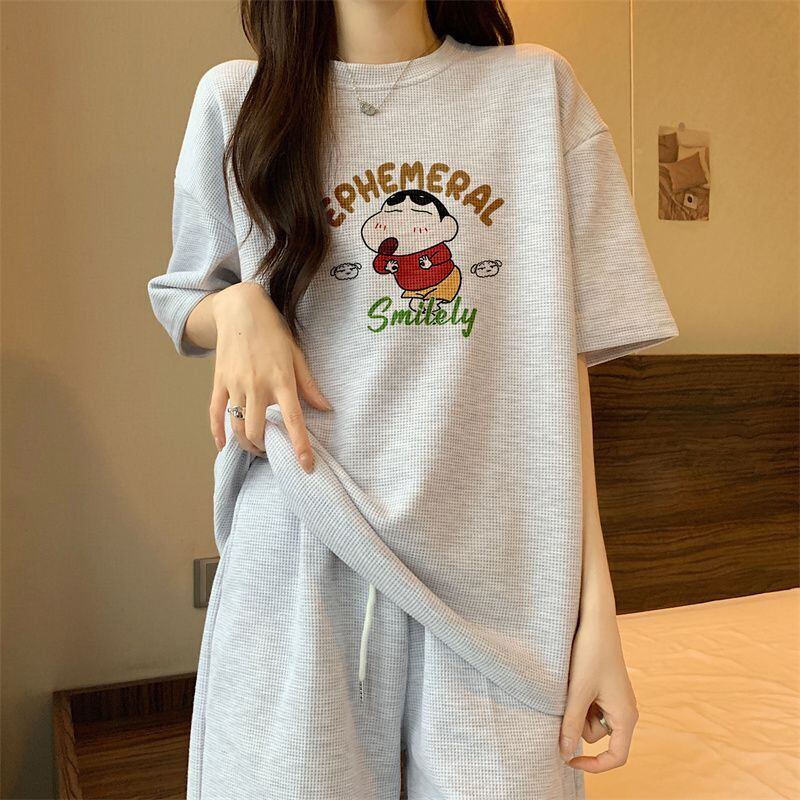 早い者勝ち 大好評 カジュアル キュート 半袖Tシャツⅹパンツセットins-6550