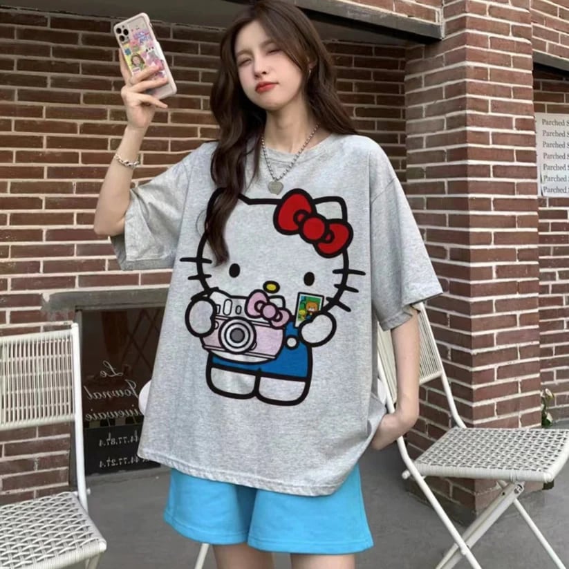 激安セール 絶対欲しい カジュアル スウィート キュート プリント 全2色 半袖Tシャツins-6678