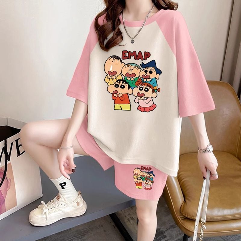 【ランキングNO.4】超人気 ファッション カジュアル 上質 男女兼用Tシャツⅹパンツセットins-6532