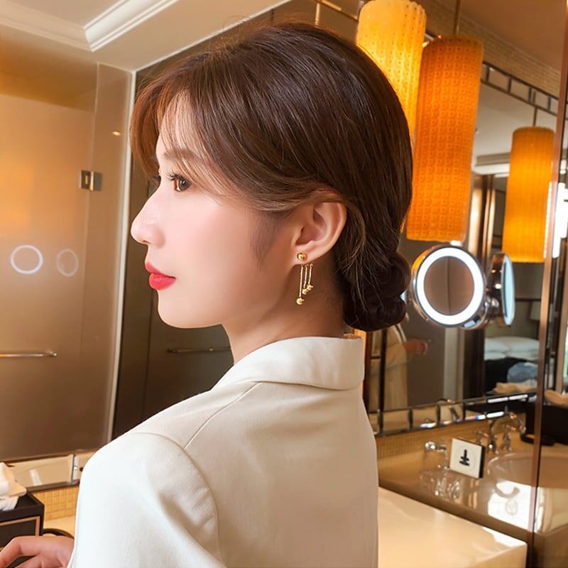 デートにぴったり 清純甘くて女子力UP 綺麗め イアリング アクセサリー<ins-3040>