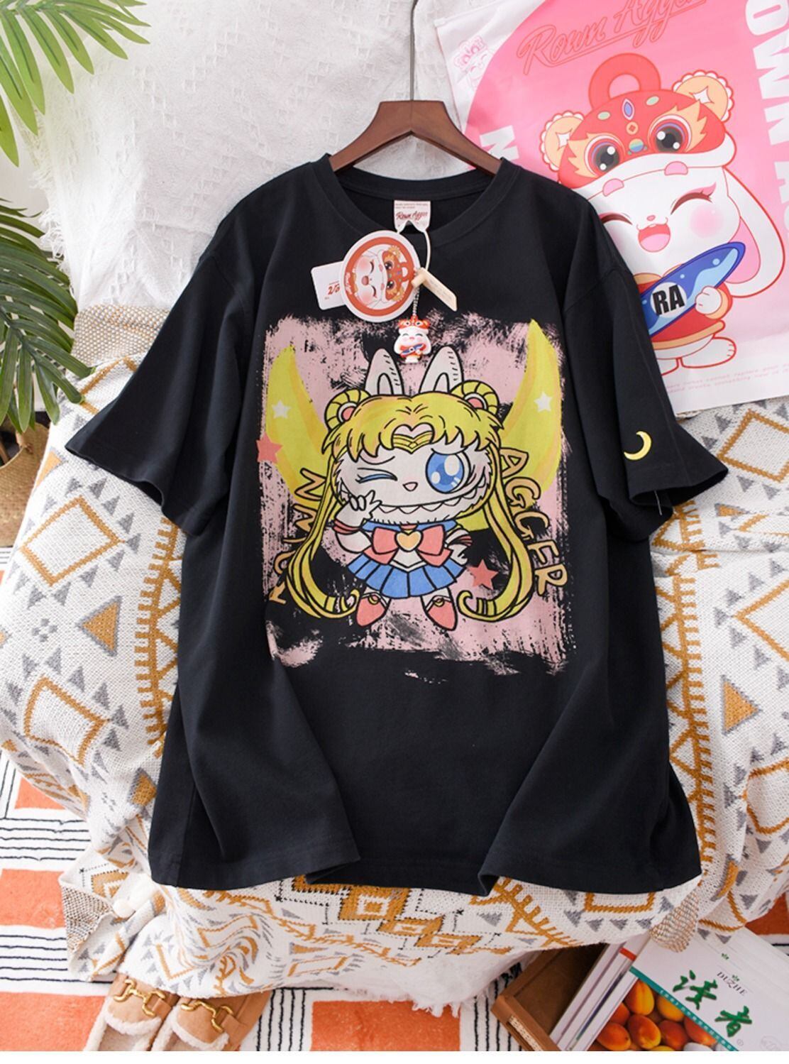 今季も大流行 刺ロゴ ゆったり ユニセックス 全3色 半袖 Tシャツ ins-4852