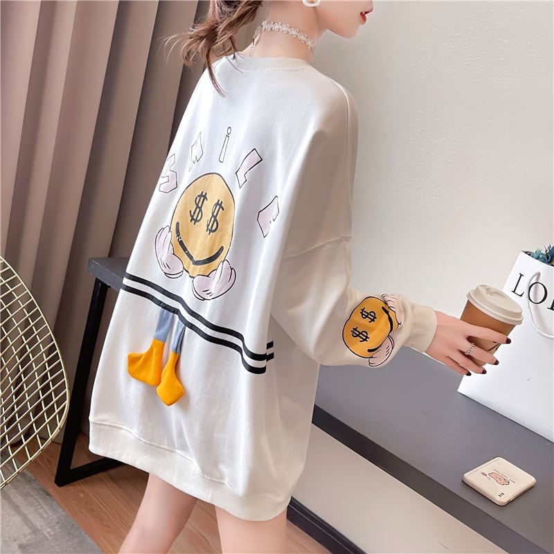 【数量限定】絶対流行 レトロ 個性派 アバンギャルド   スウェットins-4904