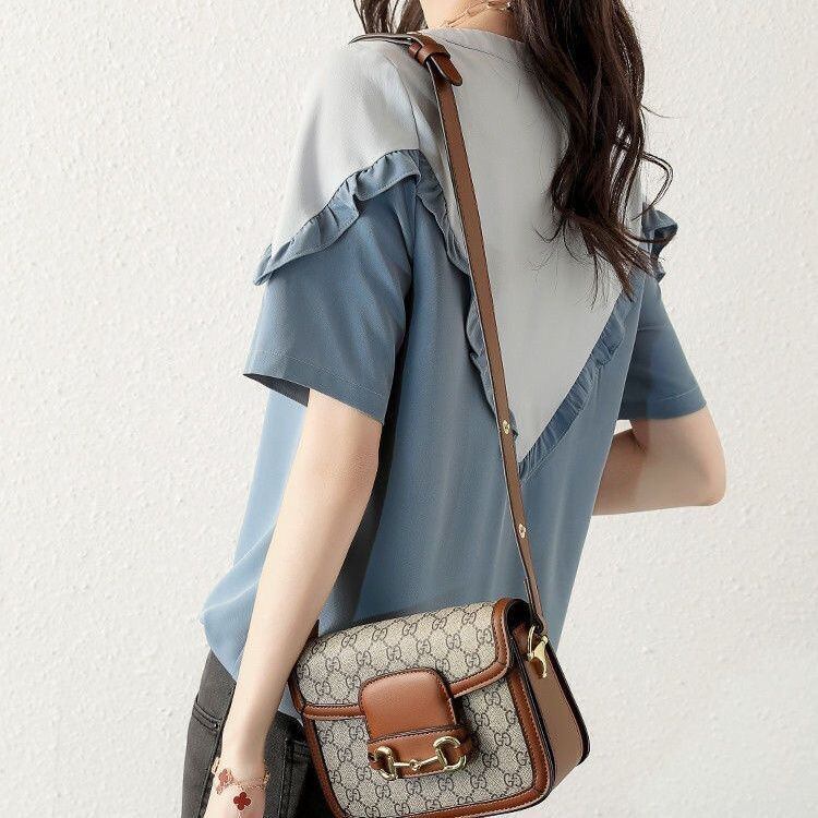 【半額!期間限定!!】 定番シンプル ファッション 上質 シフォン 半袖ins-6595