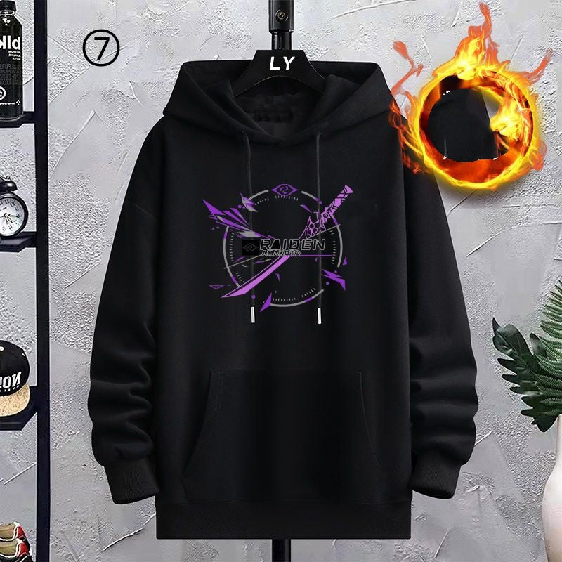 【裹起毛】好感度UP 今季マストバイ 美人度アップ パーカー-A1969