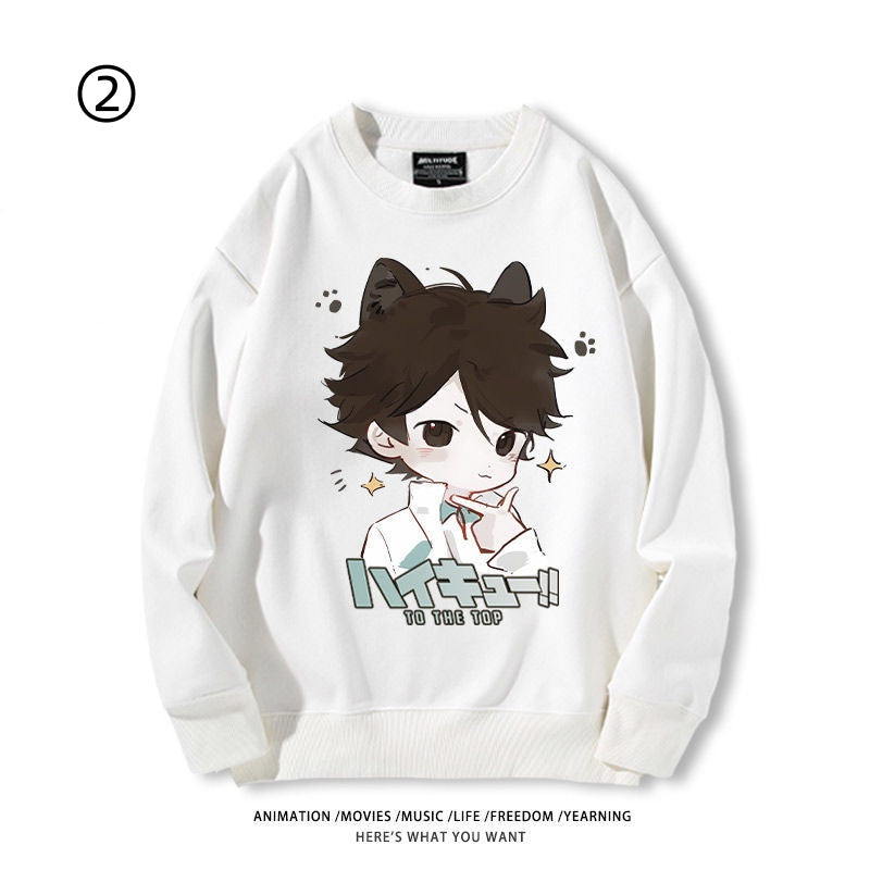 高級感  ラウンドネックスウェット-A1927