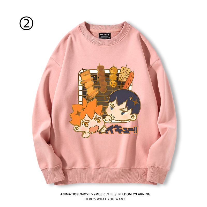 【裹起毛】組み合わせやすい ラウンドネックスウェット-A1979