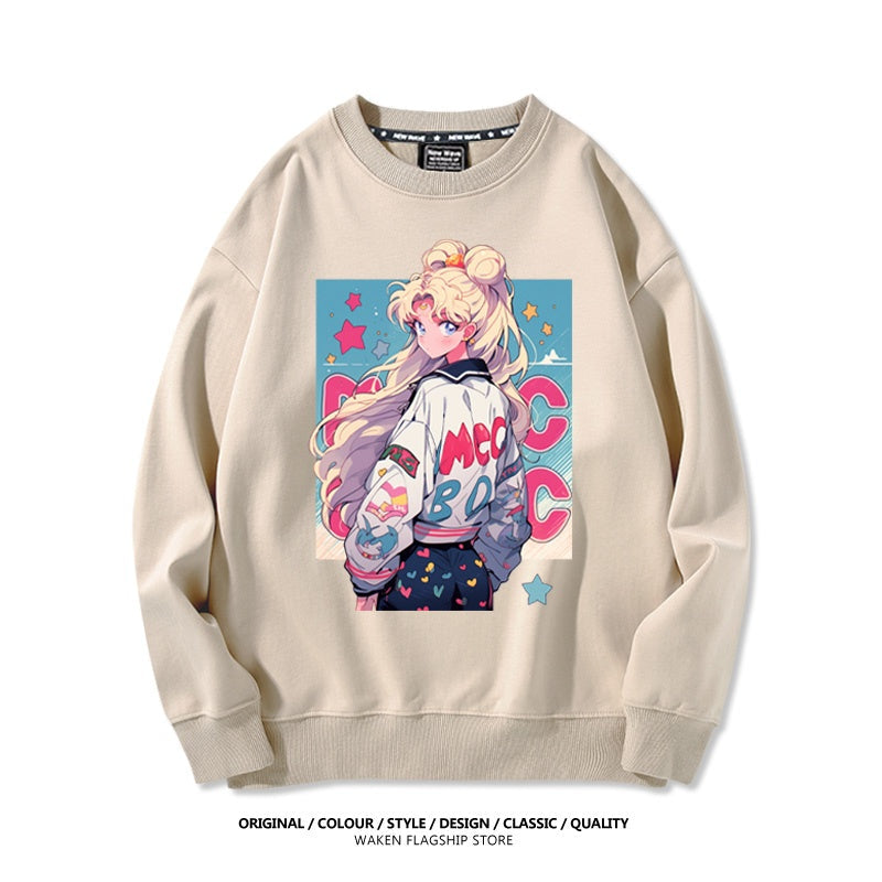 【裹起毛あり】大好評 ラウンドネックスウェット-A1964