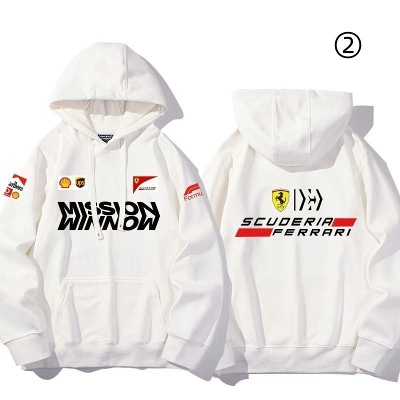 【裹起毛あり】大人の定番 売れ切れ必至 レーシングチーム  パーカー-A2039
