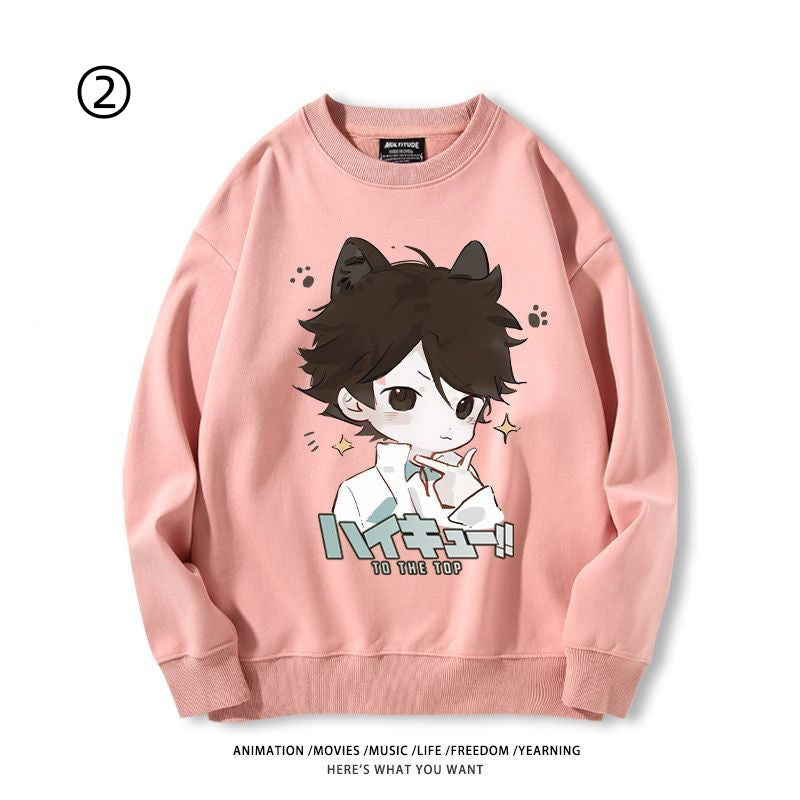 高級感  ラウンドネックスウェット-A1927