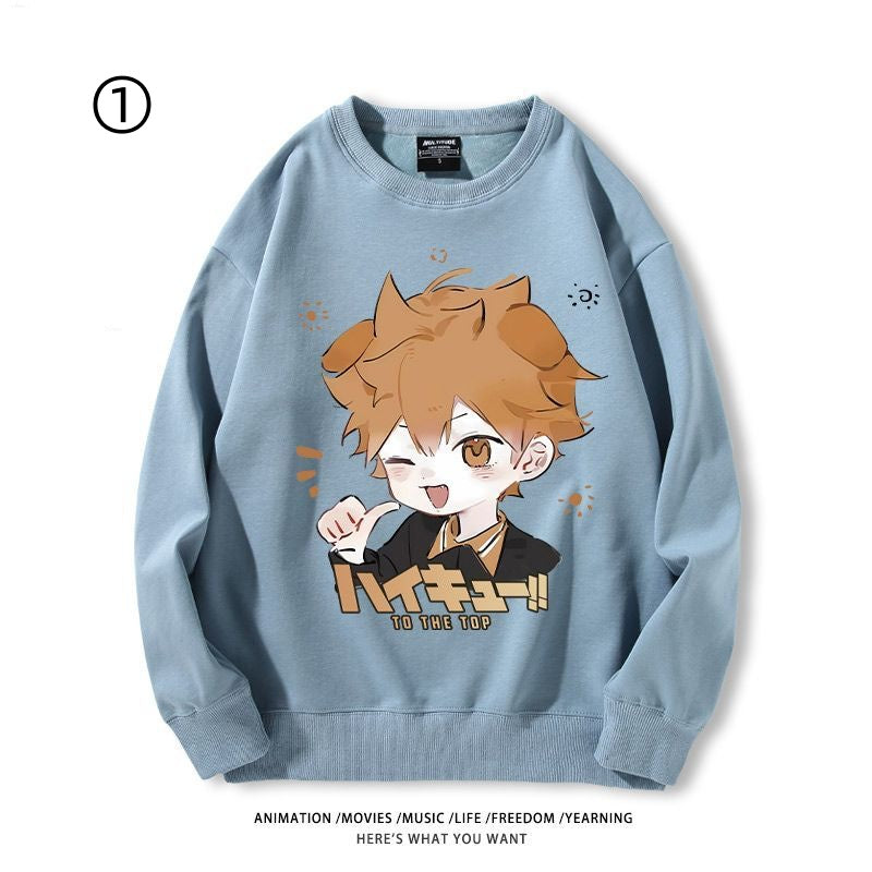 高級感  ラウンドネックスウェット-A1927