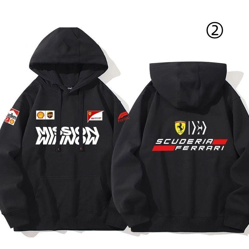 【裹起毛あり】大人の定番 売れ切れ必至 レーシングチーム  パーカー-A2039