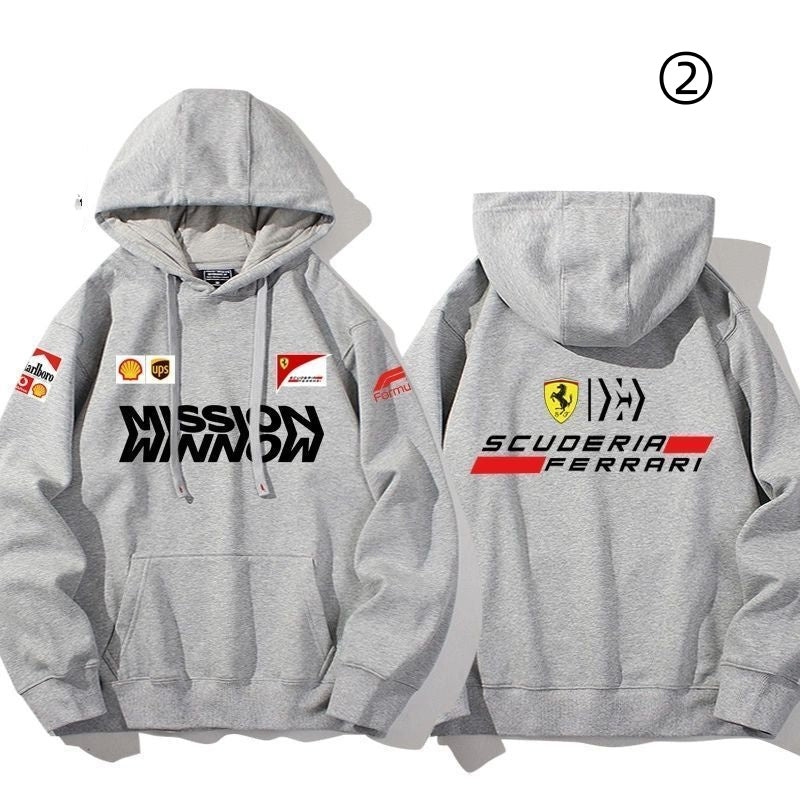 【裹起毛あり】大人の定番 売れ切れ必至 レーシングチーム  パーカー-A2039