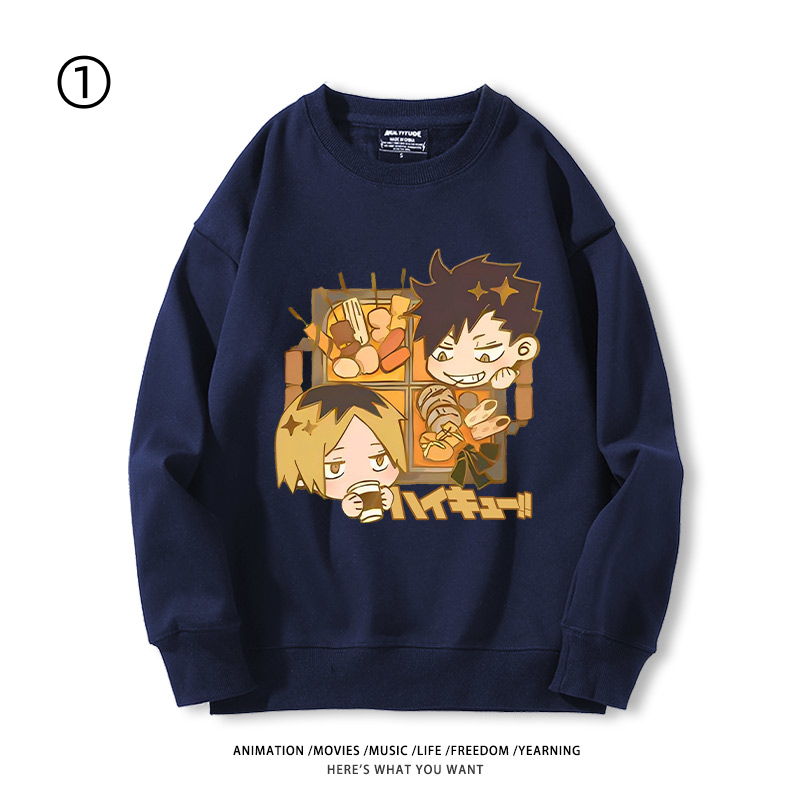 【裹起毛】組み合わせやすい ラウンドネックスウェット-A1979