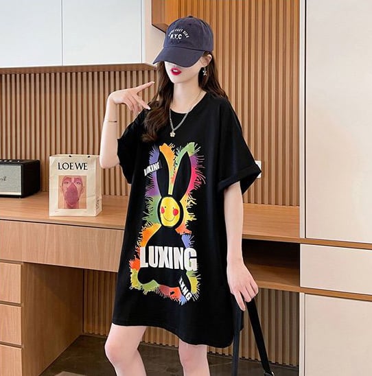 着回し力抜群 カジュアル キュート プリント 半袖Tシャツ全2色 ins-8550