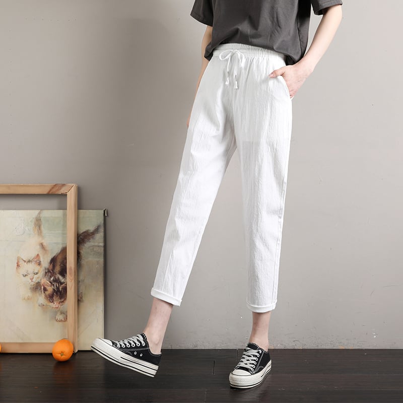 定番シンプル ファッション ゆったりパンツins-6541