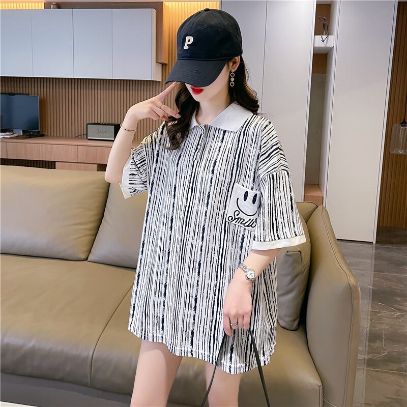絶対流行 カジュアル プリント ゆったりトップス 半袖Tシャツ 全2色ins-8314