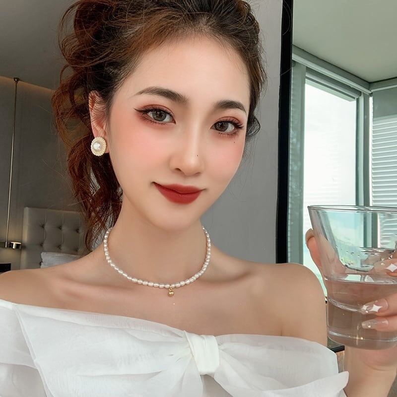 レトロ 美人度アップ ファッション ネックレス アクセサリー<ins-3283>