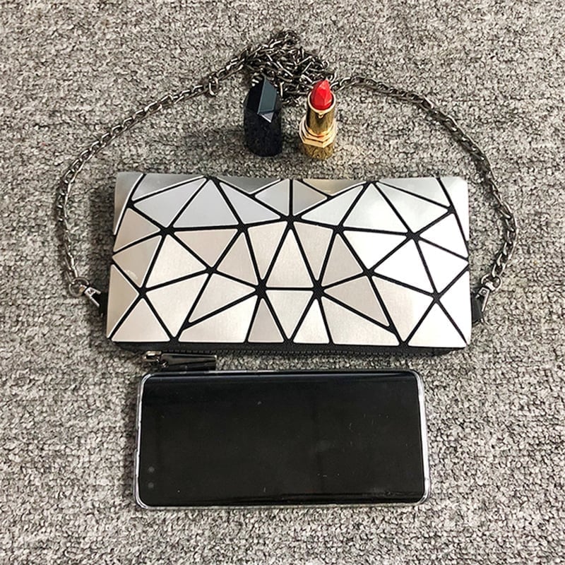 大人気 おしゃれ グラデーション 菱形 スマホバッグ 合わせやすい ショルダバッグ ins-2086