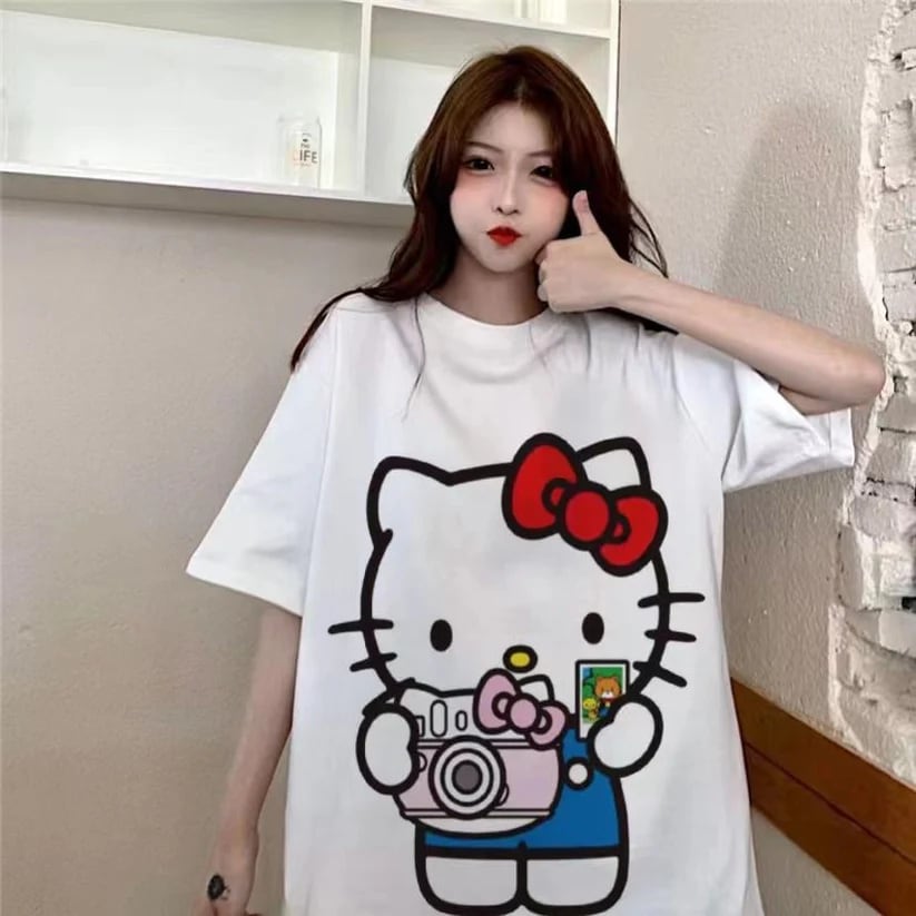 激安セール 絶対欲しい カジュアル スウィート キュート プリント 全2色 半袖Tシャツins-6678