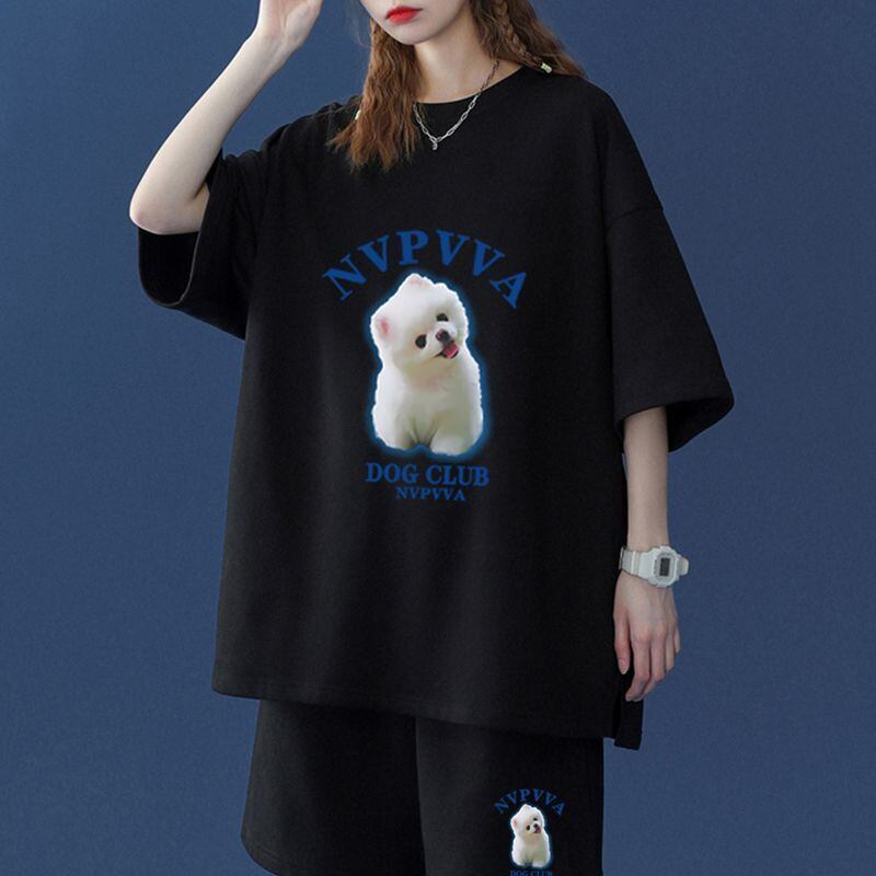 【半額セール】早い者勝ち  半袖Tシャツⅹパンツセット全4色 男女兼用ins-6556